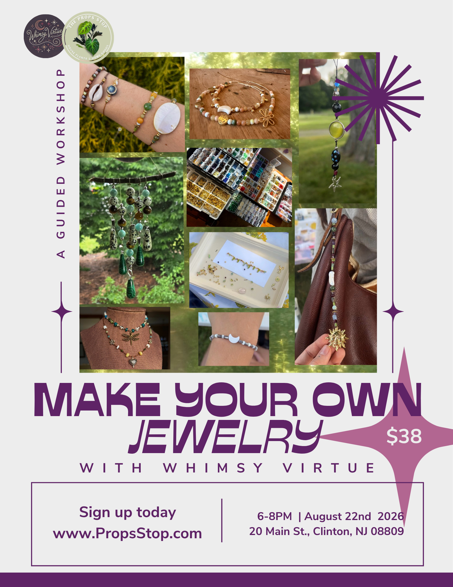 Make Your Own Jewelry Workshop with Whimsy Virtue